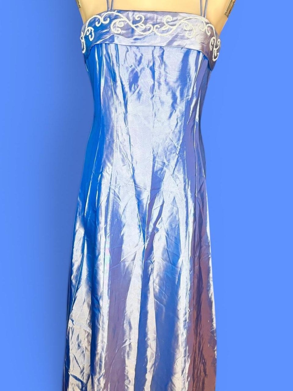 Reitmans Metallic Satin Maxi Dress